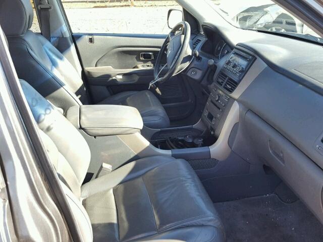 5FNYF18697B004902 - 2007 HONDA PILOT EXL GRAY photo 5