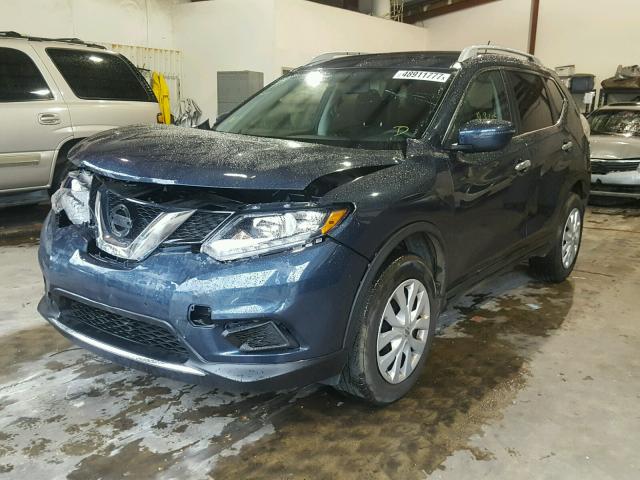 JN8AT2MT9GW008945 - 2016 NISSAN ROGUE S BLUE photo 2