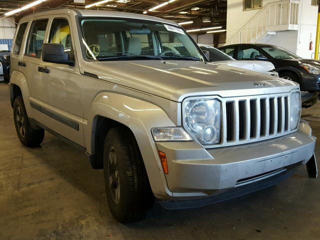 1J8GN28K28W193254 - 2008 JEEP LIBERTY SP GOLD photo 1