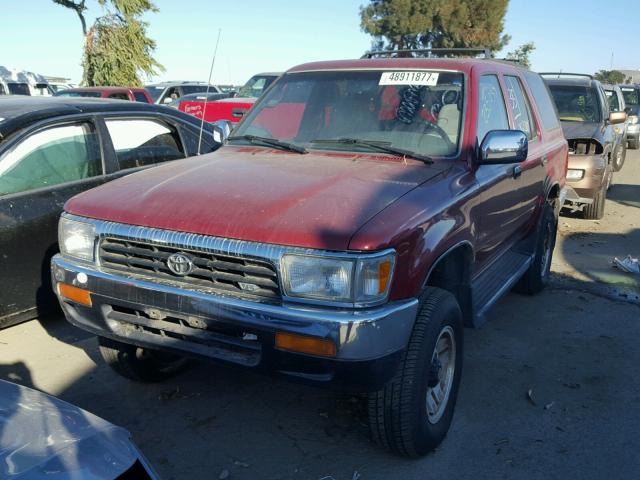 JT3VN29V5S0054788 - 1995 TOYOTA 4RUNNER VN RED photo 2