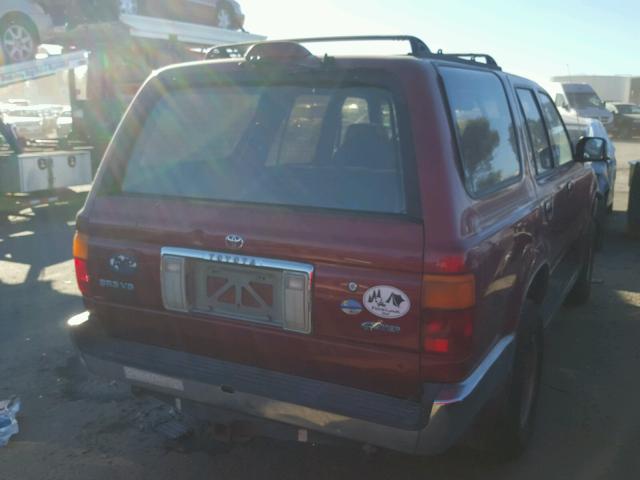 JT3VN29V5S0054788 - 1995 TOYOTA 4RUNNER VN RED photo 4