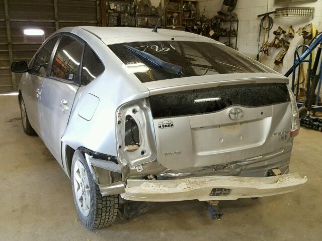 JTDKB20U387739609 - 2008 TOYOTA PRIUS SILVER photo 3