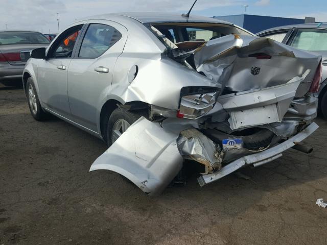 1B3CC1FB7AN217506 - 2010 DODGE AVENGER EX SILVER photo 3