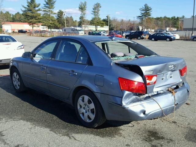 5NPET4AC0AH643837 - 2010 HYUNDAI SONATA GLS BLUE photo 3