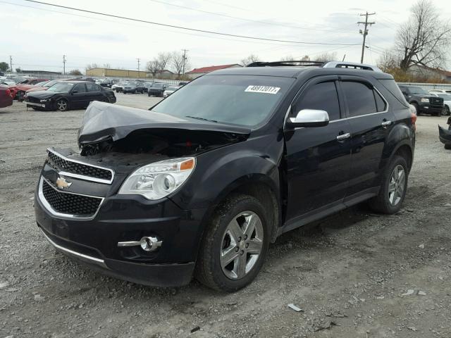 2GNFLHE39E6215417 - 2014 CHEVROLET EQUINOX LT BLACK photo 2