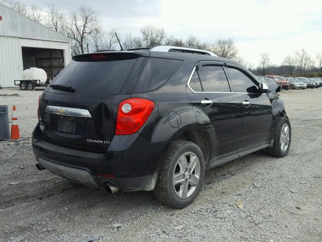 2GNFLHE39E6215417 - 2014 CHEVROLET EQUINOX LT BLACK photo 4