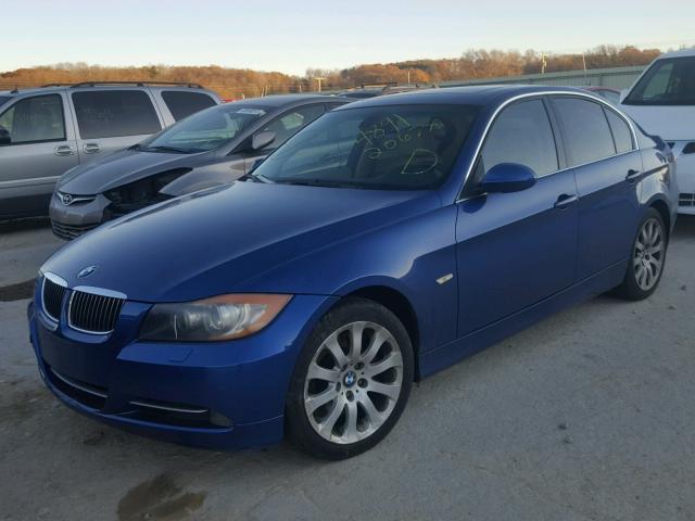 WBAVD53557AV14278 - 2007 BMW 335 XI BLUE photo 2