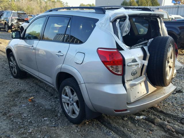 JTMBK32V375017627 - 2007 TOYOTA RAV4 SPORT SILVER photo 3