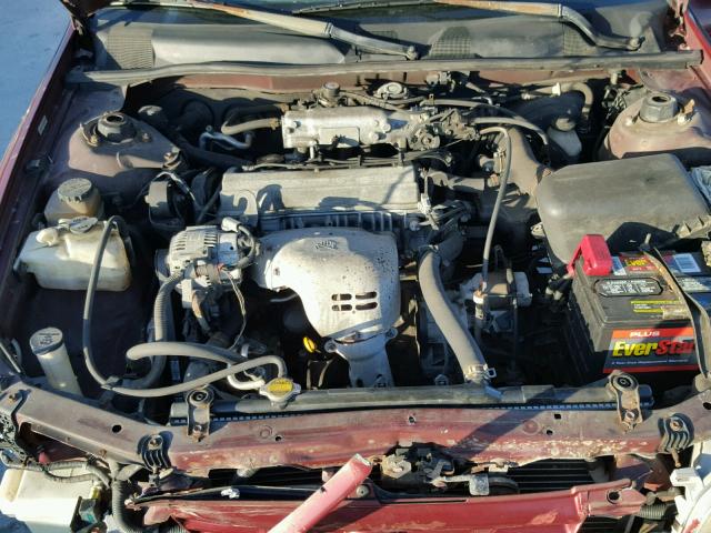 4T1BG22K5XU615091 - 1999 TOYOTA CAMRY CE BURGUNDY photo 7