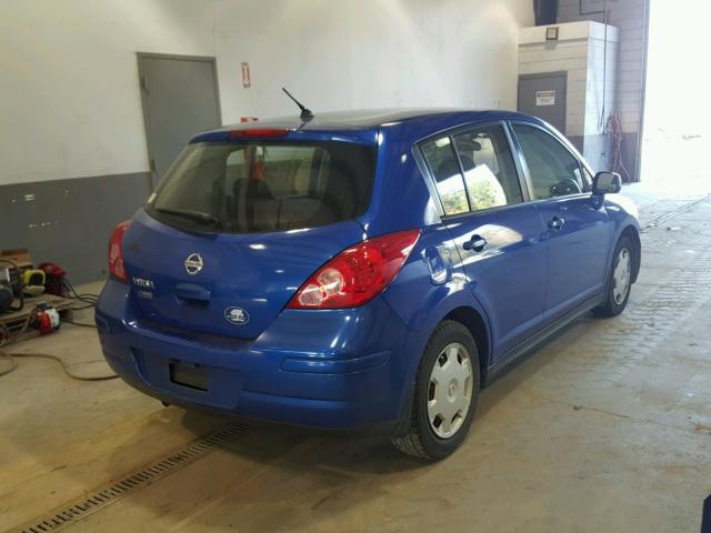 3N1BC13E39L425938 - 2009 NISSAN VERSA S BLUE photo 4