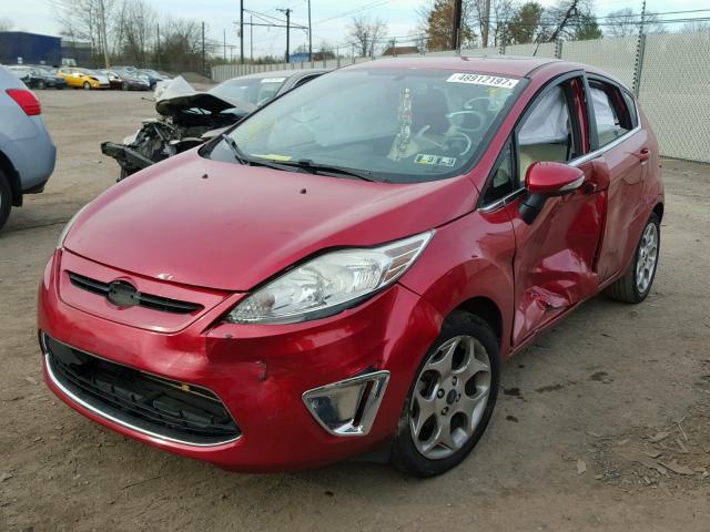 3FADP4FJ8BM108294 - 2011 FORD FIESTA SES RED photo 2