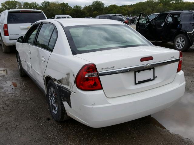 1G1ZS58F97F244009 - 2007 CHEVROLET MALIBU LS თეთრი ფოტო 3