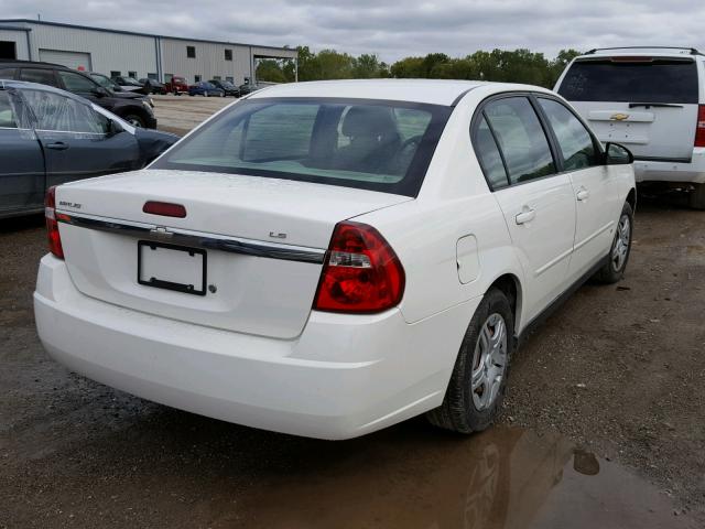 1G1ZS58F97F244009 - 2007 CHEVROLET MALIBU LS თეთრი ფოტო 4