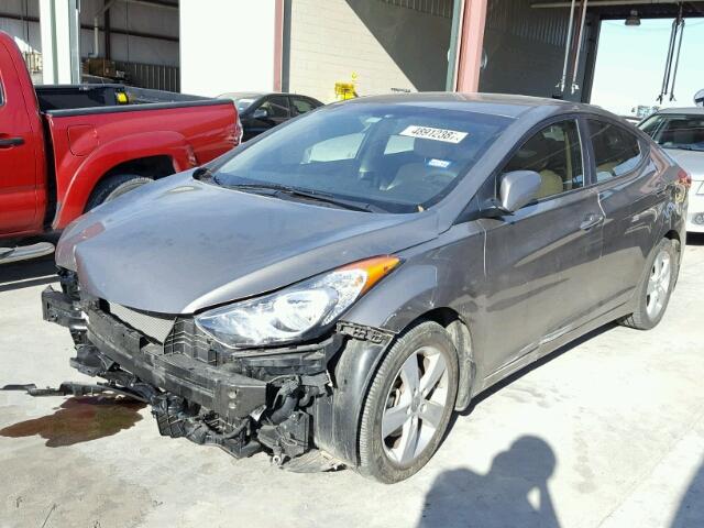 5NPDH4AE1DH263733 - 2013 HYUNDAI ELANTRA GL GRAY photo 2