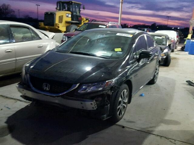 19XFB2F80FE066433 - 2015 HONDA CIVIC EX შავი ფოტო 2