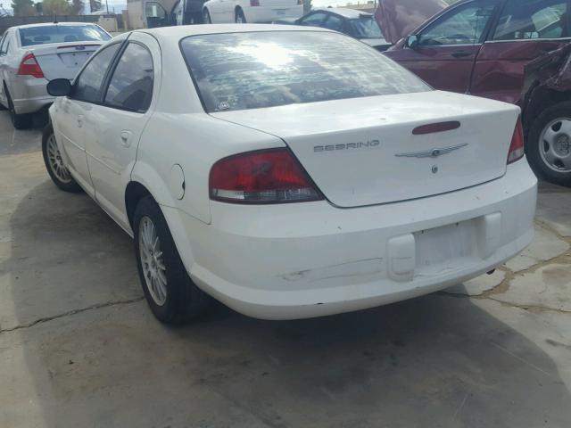 1C3EL46X74N288993 - 2004 CHRYSLER SEBRING LX WHITE photo 3