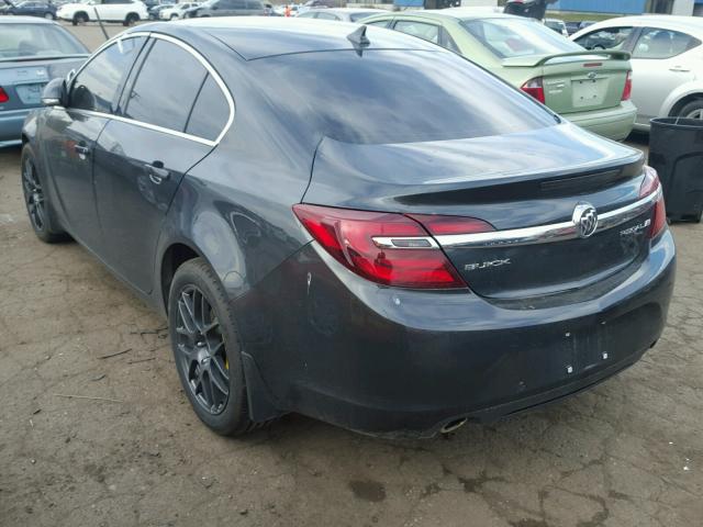 2G4GK5EX3E9251650 - 2014 BUICK REGAL GRAY photo 3