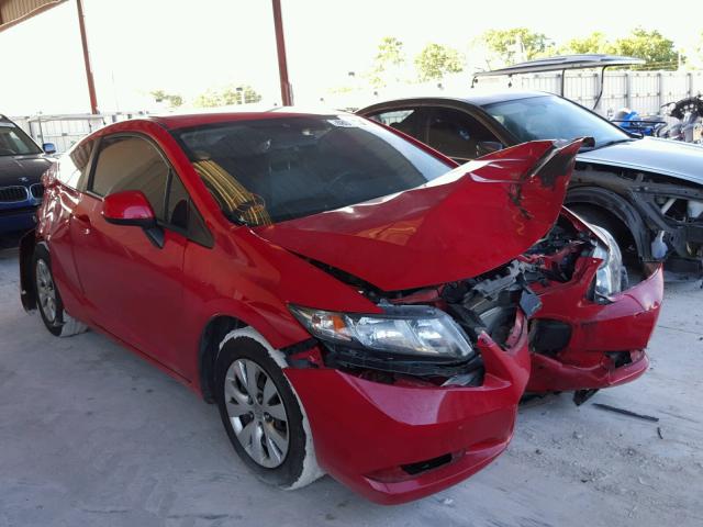 2HGFG3B55DH501064 - 2013 HONDA CIVIC LX RED photo 1