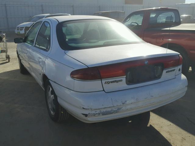 1MEFM6537YK610092 - 2000 MERCURY MYSTIQUE G WHITE photo 3