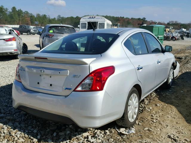 3N1CN7AP1GL802558 - 2016 NISSAN VERSA S SILVER photo 4