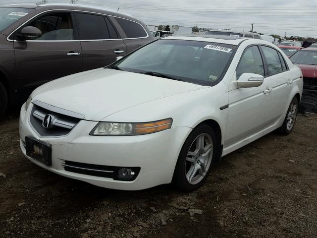 19UUA66237A035714 - 2007 ACURA TL WHITE photo 2