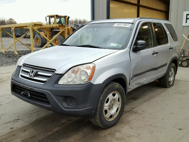 SHSRD78525U302864 - 2005 HONDA CR-V LX SILVER photo 2