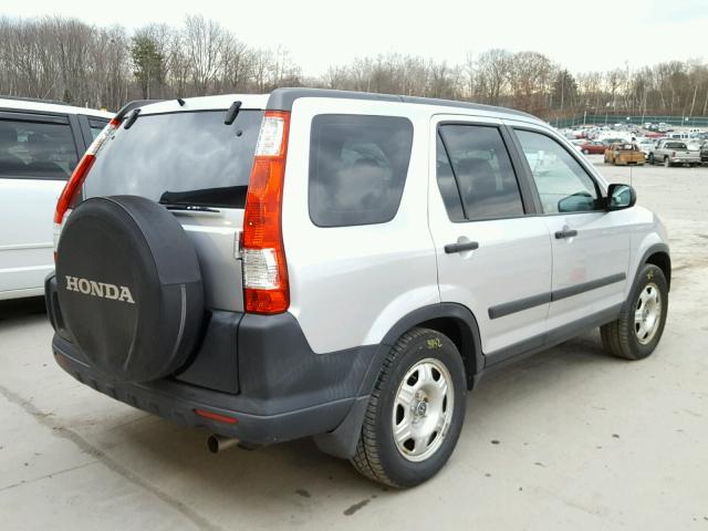 SHSRD78525U302864 - 2005 HONDA CR-V LX SILVER photo 4