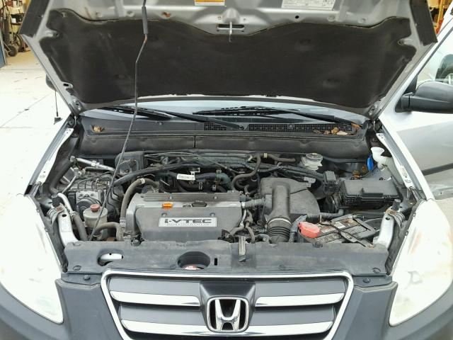 SHSRD78525U302864 - 2005 HONDA CR-V LX SILVER photo 7