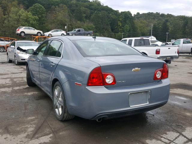 1G1ZH57B194259194 - 2009 CHEVROLET MALIBU 1LT BLUE photo 3
