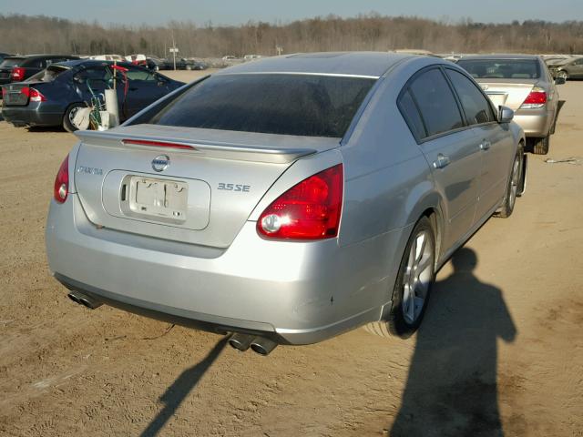 1N4BA41E58C802115 - 2008 NISSAN MAXIMA SE SILVER photo 4