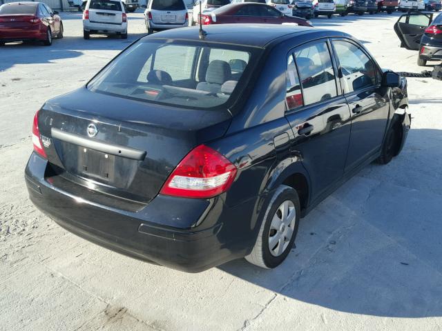 3N1CC1AP1BL389889 - 2011 NISSAN VERSA S BLACK photo 4