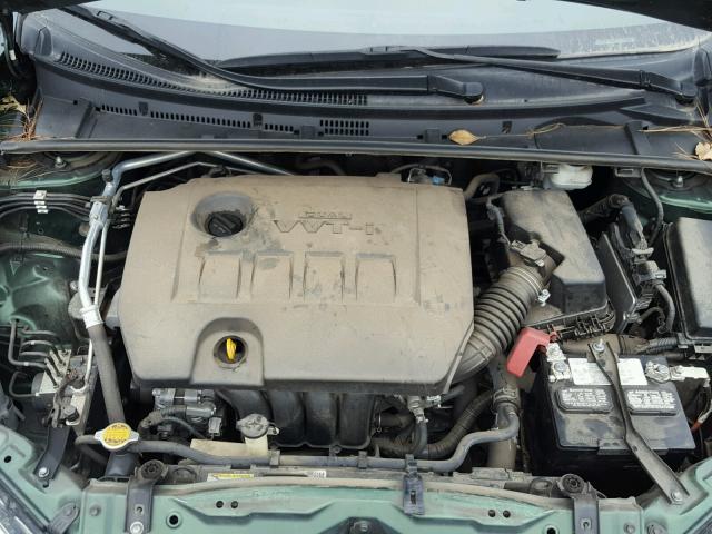 2T1BURHE0FC320757 - 2015 TOYOTA COROLLA L GREEN photo 7