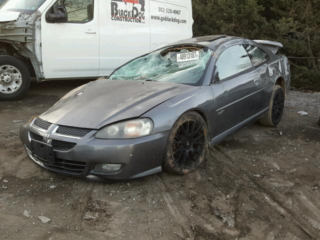 4B3AG52H54E101818 - 2004 DODGE STRATUS R/ GRAY photo 2