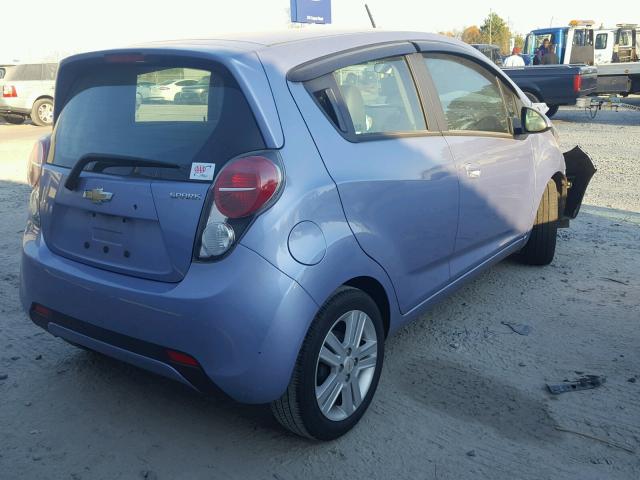 KL8CD6S92EC521848 - 2014 CHEVROLET SPARK 1LT PURPLE photo 4