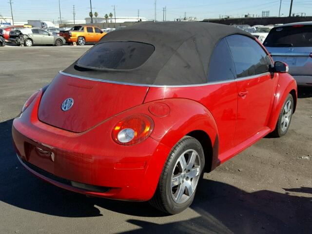3VWRG31Y66M320550 - 2006 VOLKSWAGEN NEW BEETLE წითელი ფოტო 4