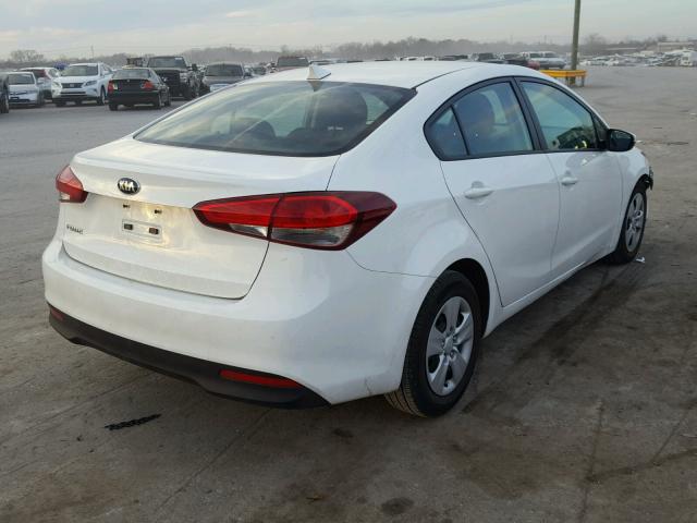 3KPFK4A71HE066311 - 2017 KIA FORTE LX WHITE photo 4