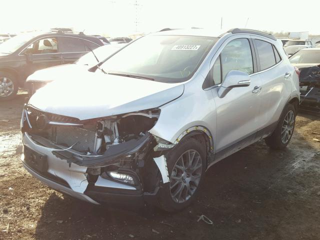 KL4CJ1SB3HB140214 - 2017 BUICK ENCORE SPO SILVER photo 2