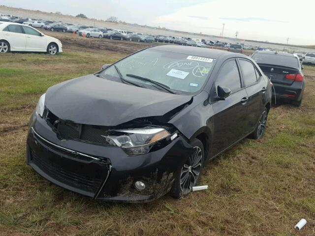 5YFBURHE3GP484411 - 2016 TOYOTA COROLLA L BLACK photo 2