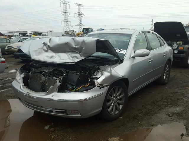 KMHFC46F49A341988 - 2009 HYUNDAI AZERA SE SILVER photo 2