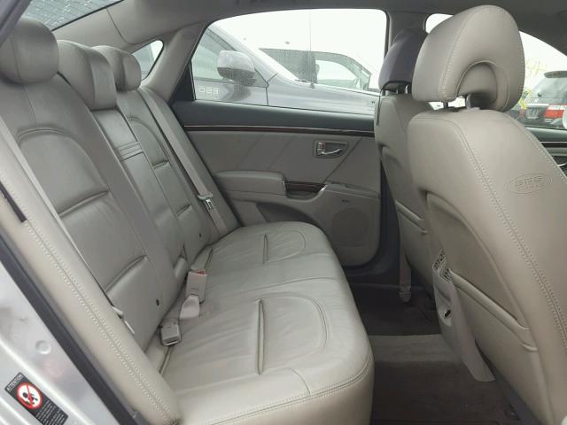 KMHFC46F49A341988 - 2009 HYUNDAI AZERA SE SILVER photo 6