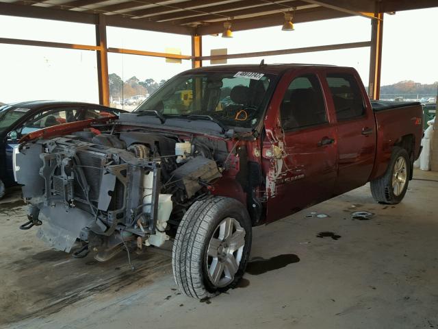 3GCEK13338G307567 - 2008 CHEVROLET SILVERADO BURGUNDY photo 2