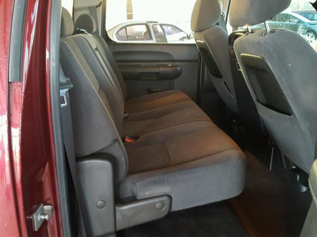 3GCEK13338G307567 - 2008 CHEVROLET SILVERADO BURGUNDY photo 6