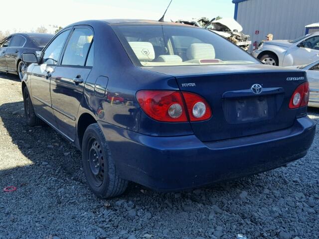 1NXBR32E86Z751028 - 2006 TOYOTA COROLLA CE BLUE photo 3