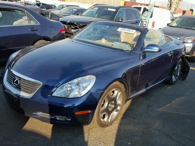 JTHFN48Y669005140 - 2006 LEXUS SC 430 BLUE photo 2