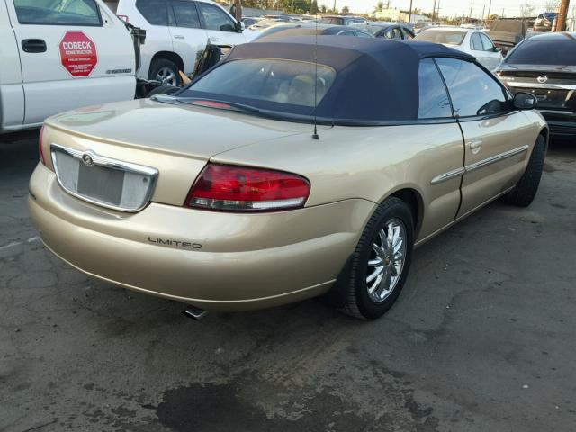 1C3EL65U41N676715 - 2001 CHRYSLER SEBRING LI GOLD photo 4