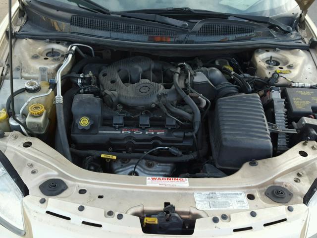 1C3EL65U41N676715 - 2001 CHRYSLER SEBRING LI GOLD photo 7