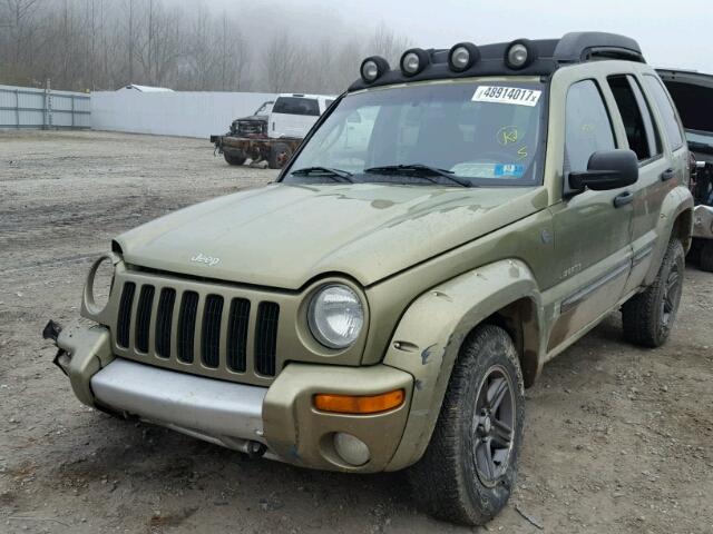 1J4GL38K44W239626 - 2004 JEEP LIBERTY RE GREEN photo 2