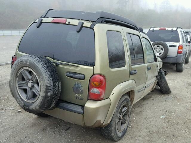 1J4GL38K44W239626 - 2004 JEEP LIBERTY RE GREEN photo 4