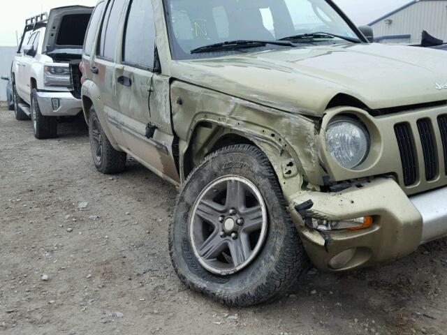 1J4GL38K44W239626 - 2004 JEEP LIBERTY RE GREEN photo 9