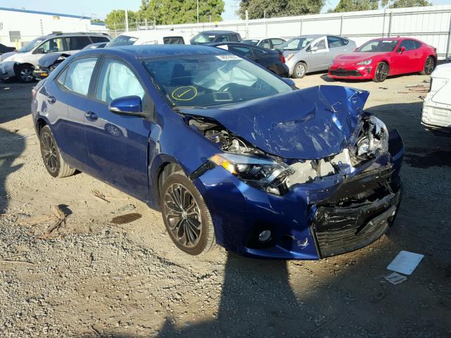 5YFBURHEXGP386282 - 2016 TOYOTA COROLLA L BLUE photo 1